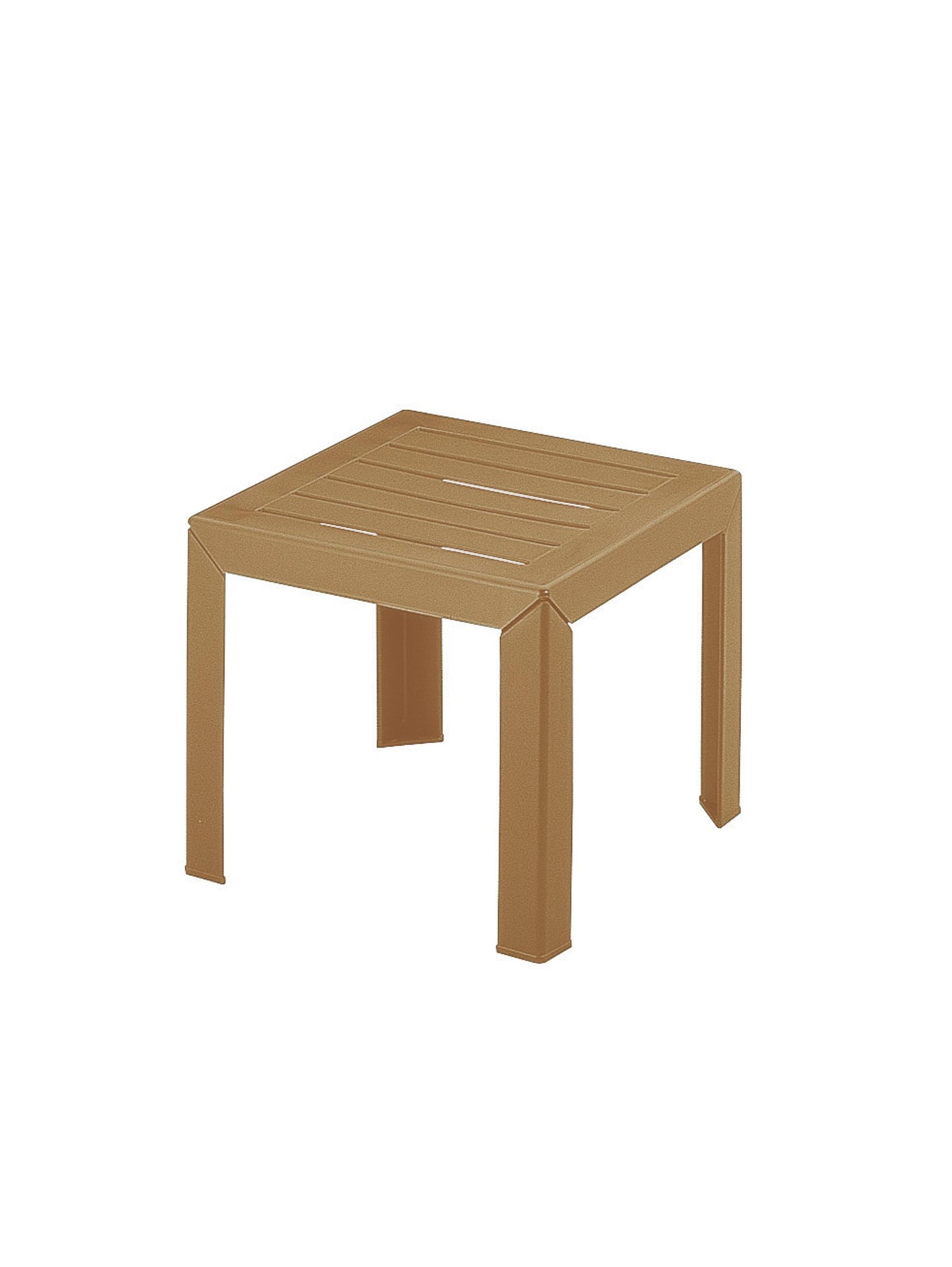 Grosfillex Miami Beistellgartentisch 40x40cm Kamel