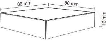 Miboxer rgb-cct kabelloser Aufputzschalter 2,4g 4-Zonen schwarz - led0232