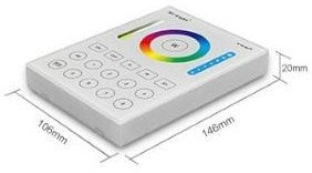 Miboxer RGB-CCT Funk-Aufputzschalter 2,4g 8-Zonen weiß - led0203