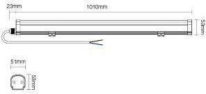 Miboxer RGB-CCT-LED-Leuchte, 18 W, SWD, 101 cm, IP66 – LED0265