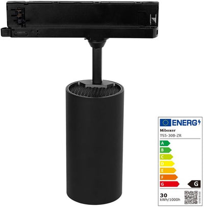 Miboxer RGB-CCT-LED-3-Phasen-Schienenspot 30 W schwarz - led0238