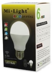Miboxer rgb-cct led e27 gls 6w rf 2,4g - led0217