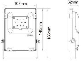 Miboxer RGB-CCT-LED-Strahler IP65 10 W - led0247