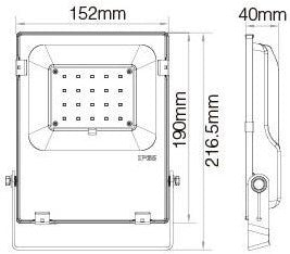 Miboxer RGB-CCT-LED-Strahler IP65 20 W - led0248