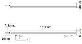 Miboxer RGB-CCT-LED-Wandfluter IP65 48 W 230 V 2,4 GHz - led0261