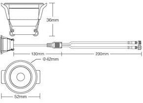 Miboxer RGB-CCT Mini-Downlight 3 W 12 V RGB + 2700–2200 K – LED0290