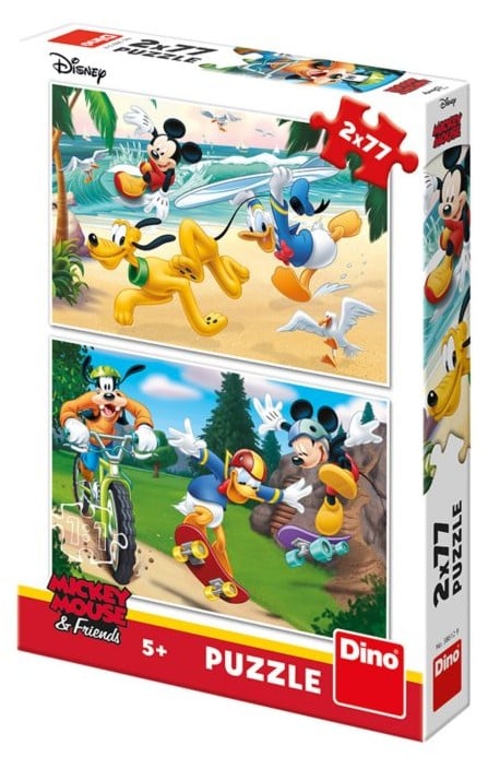 Disney Puzzle Mickey Mouse und Freunde 2 x 77 Stücke