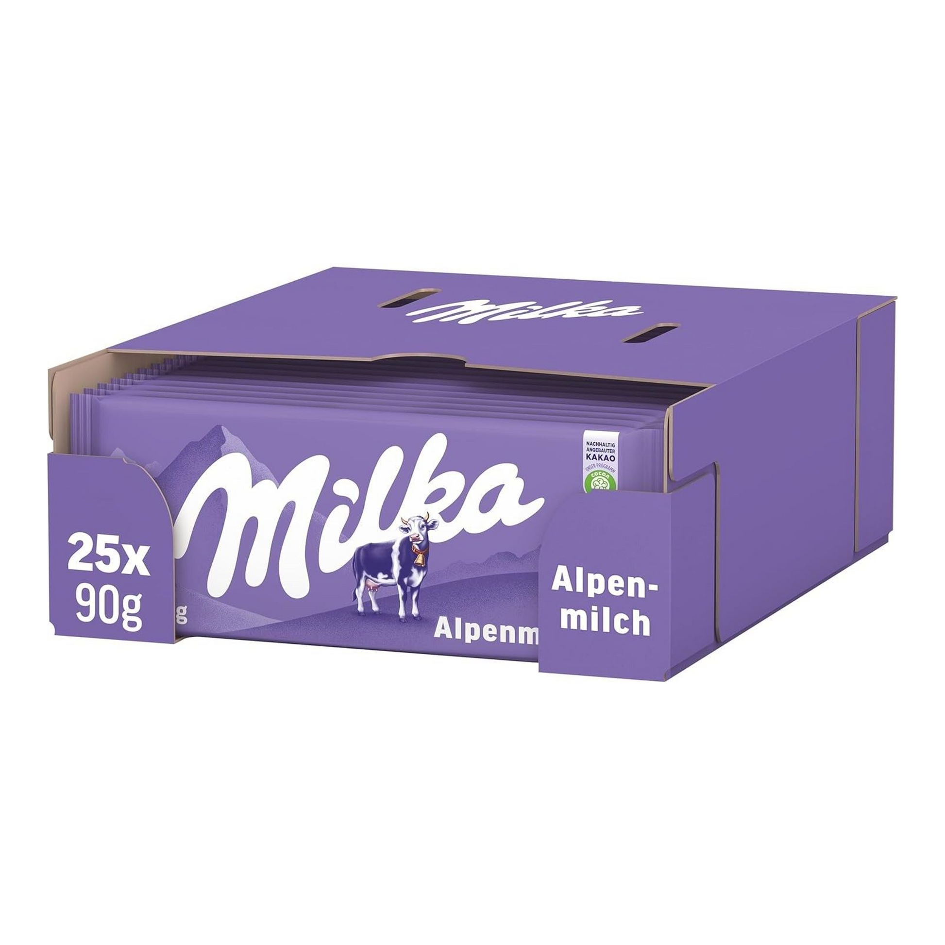 Milka Alpenmilch Flowpack (25x 90gr)