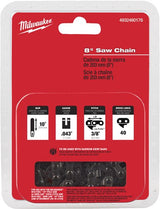 Milwaukee 20 cm 8 Sägekette 3 8 x 1,1 M18 FHS Kette für Kettensäge 20 cm 8 für M18 FHS20 – 4932480176 - afbeelding 1
