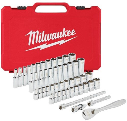 Milwaukee Zubehör 1 4" Ratschen- und Steckschlüsselsatz | metrisch | 50-teilig - 4932464944