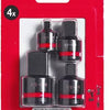 Milwaukee Zubehör-Adapter Shockwave Sechskant-Set, 4-teilig – 4932480356