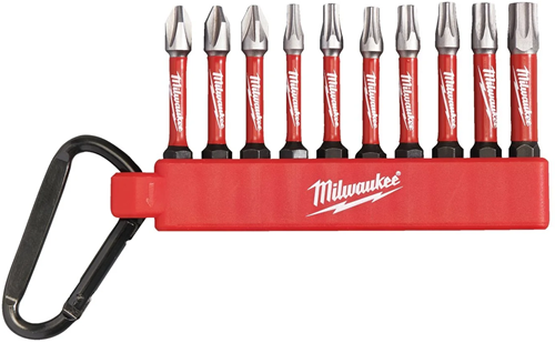 Abi Milwaukee Zubehör-Carner 10-teilige Shockwave-Bits – 4932480941