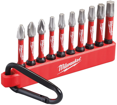 Abi Milwaukee Zubehör-Carner 10-teilige Shockwave-Bits – 4932480941