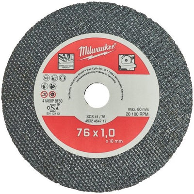 Milwaukee Zubehör Trennscheibe SCS41 76 – 3 Stück – 4932464717
