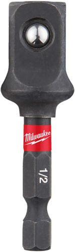Milwaukee Zubehör-Steckschlüsseladapter: 1 4 Sechskant – 1 2 Vierkantantrieb – 1 Stück – 4932478803