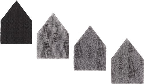 Milwaukee Zubehör Mesh-Schleifblätter-Set | für m12 fdss | 67x92mm | k80 k120 k180 | 12 Stück - 48805405