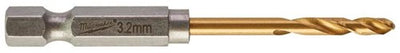Milwaukee Zubehör Metallbohrer Shockwave HSS-G Ti. 3,2 mm – 2 Stück – 48894706