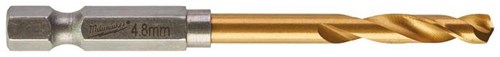 Milwaukee Zubehör Metallbohrer Shockwave HSS-G Ti. 4,8 mm – 1 Stück – 48894711