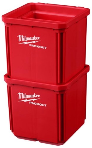Milwaukee Zubehörverpackung 10x10 cm Behälter (2 Stück) – 4932480698