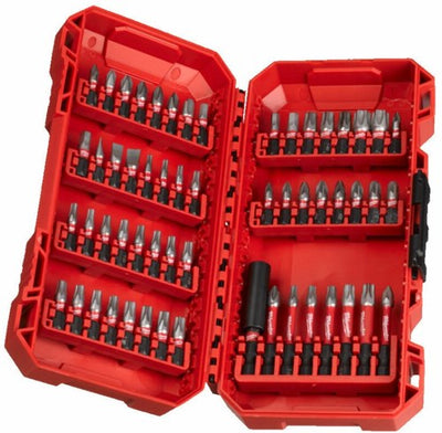 Milwaukee Zubehör Schraubendreher-Bit-Set Shockwave | 56-teilig | 4932492006