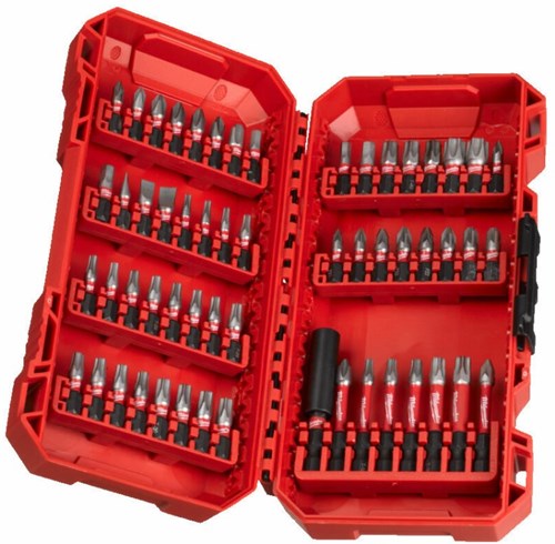 Milwaukee Zubehör Schraubendreher-Bit-Set Shockwave | 56-teilig | 4932492006