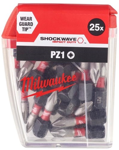 Milwaukee Zubehör Shockwave Gen II PZ1 25 mm 25 Stück – 4932430861