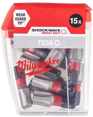 Milwaukee Zubehör Shockwave Gen II TX50 25 mm 25 Stück – 4932430892 – 4932430892