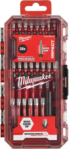 Imp Milwaukee Zubehör Shockwave Act Duty Schraubenbit-Set 38-teilig – 4932492009
