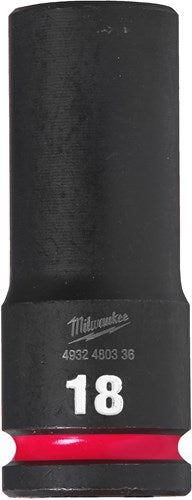 Milwaukee Zubehör Stoßwellen-Schlagstecknuss 1 2 lang 18 mm | 1 Stück - 4932480336