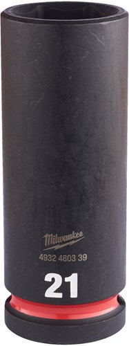 Milwaukee Zubehör Stoßwellen-Schlagstecknuss 1 2 lang 21 mm | 1 Stück - 4932480339