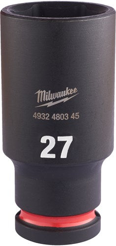 Milwaukee Zubehör Stoßwellen-Schlagstecknuss 1 2 lang 27 mm | 1 Stück - 4932480345