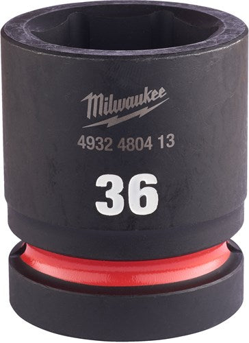 Milwaukee Zubehör Stoßwellen-Schlag-Stecknuss Innensechskant 1'' kurz 36 mm | 1 Stück - 4932480413