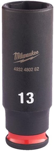 Milwaukee Zubehör Stoßwellen-Schlagstecknuss 1 4 tief 13 mm | 1 Stück - 4932480262