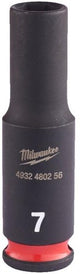 Milwaukee Zubehör Stoßwellen-Schlagstecknuss 1 4 tief 7 mm | 1 Stück - 4932480256