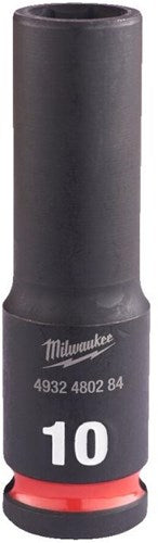 Milwaukee Zubehör Stoßwellen-Schlagstecknuss 3 8 tief 10 mm | 1 Stück - 4932480284