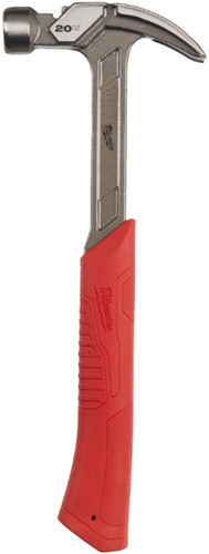 Milwaukee-Zubehör, gebogener Klauenhammer aus Stahl, 16 Unzen, 450 g – 4932478656