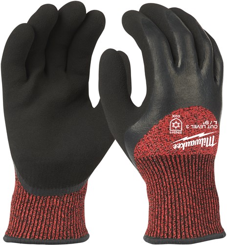 Milwaukee Zubehör Winterarbeitshandschuhe Schnittklasse 3 C - L 9 | 1 Paar - 4932471348