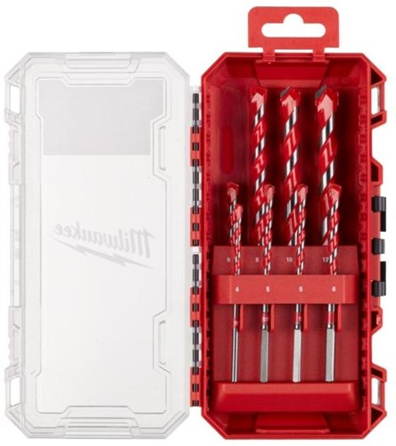 Milwaukee Betonbohrer Premium Packout Friendly Box-Set (4 x 90, 5 5 6 6 x 100, 8 10 12 x 150 mm) – 4932493881