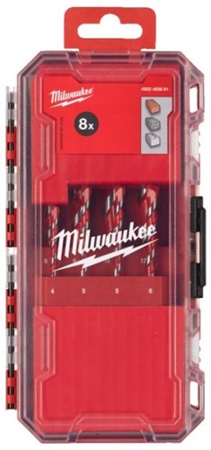 Milwaukee Betonbohrer Premium Packout Friendly Box-Set (4 x 90, 5 5 6 6 x 100, 8 10 12 x 150 mm) – 4932493881