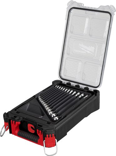 Milwaukee-Kombinationsschlüsselsatz | 15-teilig | maxbite | packout™ kompakter Organizer – 4932498141