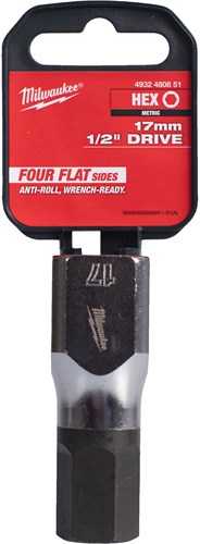Milwaukee-Kappe | 1 2 Four Flat™ Sechskant | 17 mm – 4932480851
