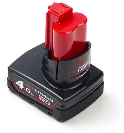 Milwaukee M12 B4 Batterie (12 V 4,0 Ah RedLithium-Ionen) – 4932430065