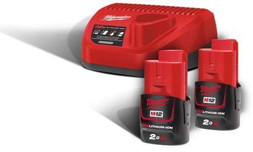 Milwaukee m12nrg-202 Bausatz | 12 V 2,0 Ah Batterie – 4933459209