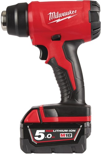 Milwaukee M18 BHG-502C Akku-Heißluftpistole – 18 V 5,0 Ah Li-Ion – 4933459772