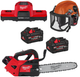 Milwaukee m18 fpp1opl2-802 Akku-Kettensägen-Set | 1x M18 FTHCHS30-0 Akku-Kettensäge + 1x Bolt200 Helm + 1x Bolt Gesichtsschutz + 1x Bolttm HP Gehörschutz – 4933500230