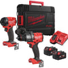 Milwaukee m18 fpp2a3-502x Kraftstoff-Kraftpaket | m18fpd3 m18fid3 | 2x 5,0 Ah Akku + Ladegerät | im HD-Gehäuse - 4933480873