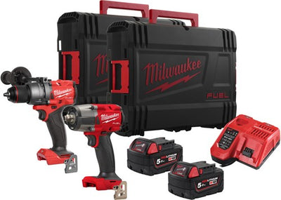 Milwaukee M18 FPP2F3-502X M18 Kraftstoff-Power-Pack 2-Kit (M18FPD3, FMTIW2F12, 2 x 5,0 Ah) – 4933492518