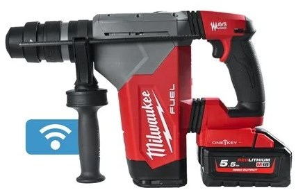 Milwaukee m18 onefhpx-552x | Kraftstoff-Einschlüssel-Akku-Bohrhammer 18 V SDS-Plus 32 mm Fixtec in HD-Box (2 x 5,5 Ah-Akku + M12-18 FC-Ladegerät) – 4933478496