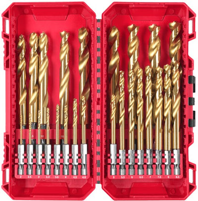 Milwaukee Zubehör Milwaukee Metallbohrer-Set | Shockwave Red Hex |Packout-Ready-Box | hss-g - 4932500420
