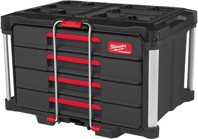 Milwaukee Packout Werkzeugkasten mit 4 Schubladen Packout™ Box mit 4 Schubladen 363 x 564 x 414 – 4932493189